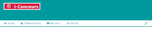 Menu de la plateforme