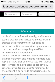 Capture écran : se connecter sur appareil mobile